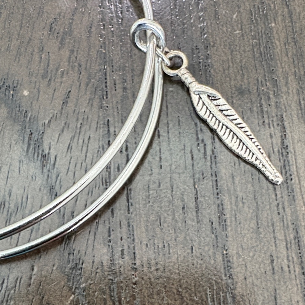 Turquoise Dreamcatcher Silver Bracelet - Picture 3 of 4